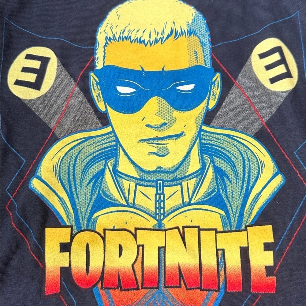 Eminem Limited Edition X Fortnite Longsleeve Navy Blue Shirt Size M - Picture 3 of 7
